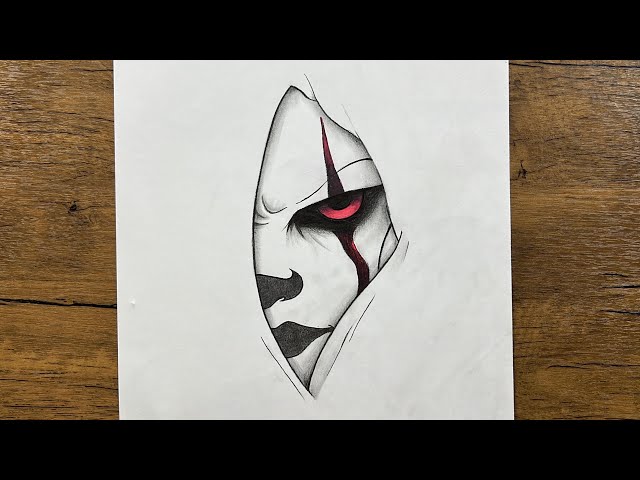 Scary Pennywise Drawing Tutorial | Horror Movie Art