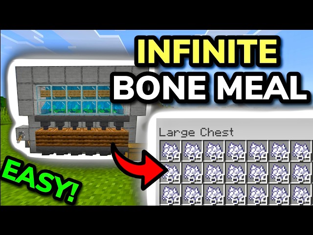 SIMPLE 26.4+ BONE MEAL FARM TUTORIAL in Minecraft Bedrock