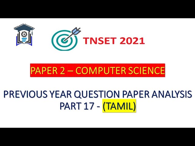 (Part 17) TNSET 2021 | Paper 2 Computer Science | PYQs on JAVA (Tamil)