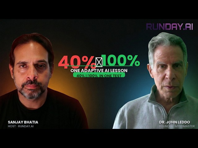 From 40% to 100%: How Adaptive AI Is Fixing Education | Dr. John Leddo