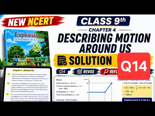 New NCERT Class 9th Science Solution | Q14 Chapter 4 | Page 70 | Motion 