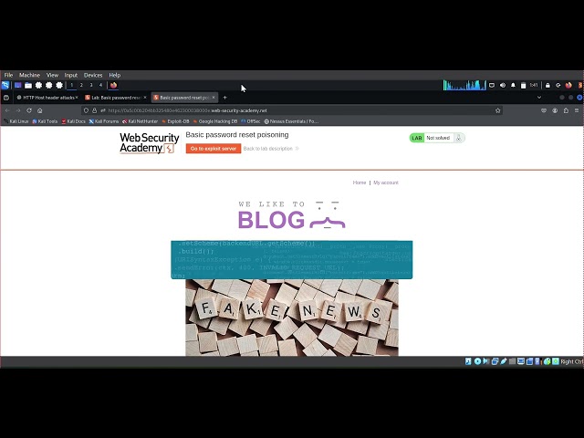HTTP Host Header Attack Explained + Password Reset Poisoning Lab | Web Security  | portswigger