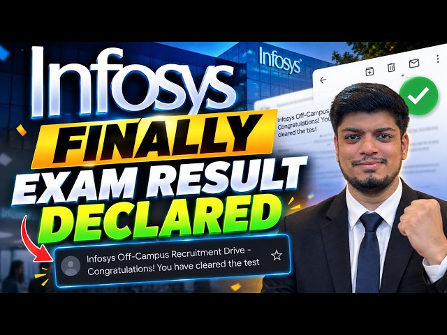 Finally Infosys Exam Result Declared | Infosys Interview Update |Infosys Round-3 In Person Interview