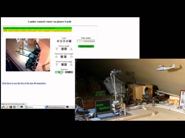 Handling of the remote controlled Lander module