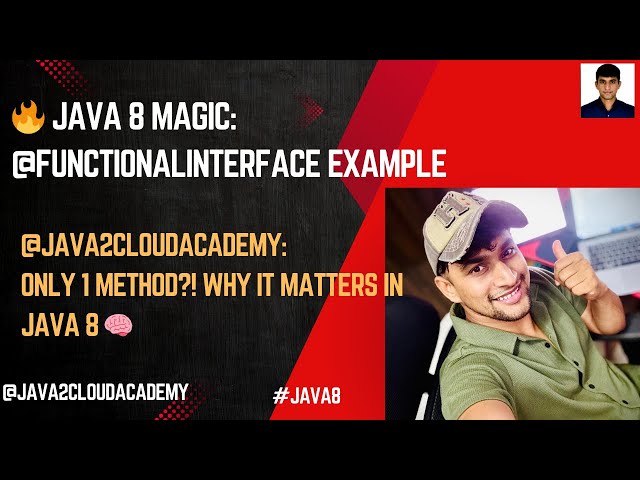 03. 🎯Java 8 FunctionalInterface Explained with Real Example | @FunctionalInterface in Depth✅