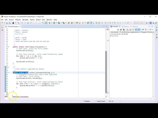 Fencepost and Sentinel Loop Tutorial - Building Java Programs Chapter 5