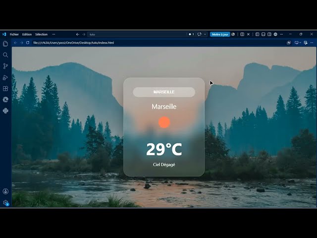 Creating a Modern Weather App Using HTML, CSS & JavaScript