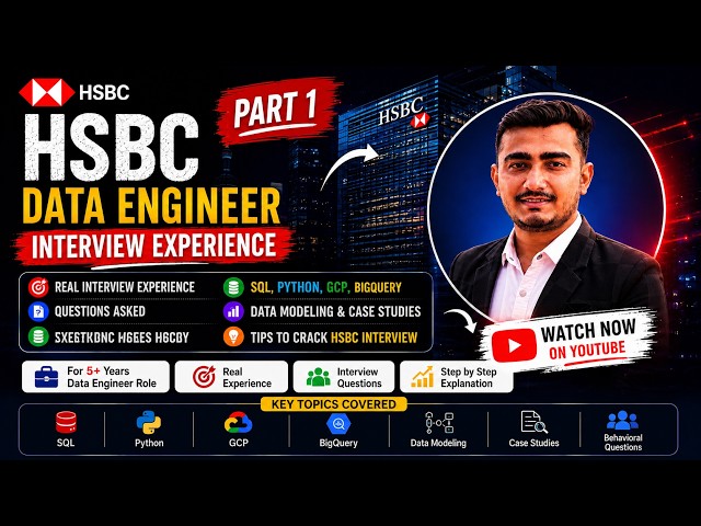 HSBC Data Engineer Interview Questions & Experience | Part 1