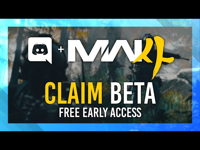FREE: Claim COD MW4 Early Access Beta with Discord Nitro | Full Guide