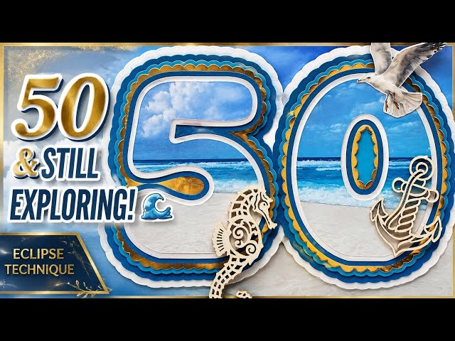 Can You See the Secret? 👀 | Eclipse Technique 50th Birthday Card | Mintay Papers