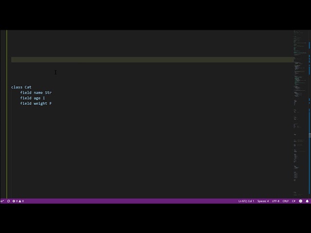 Unity - lesson 0a - C# static typing, classes