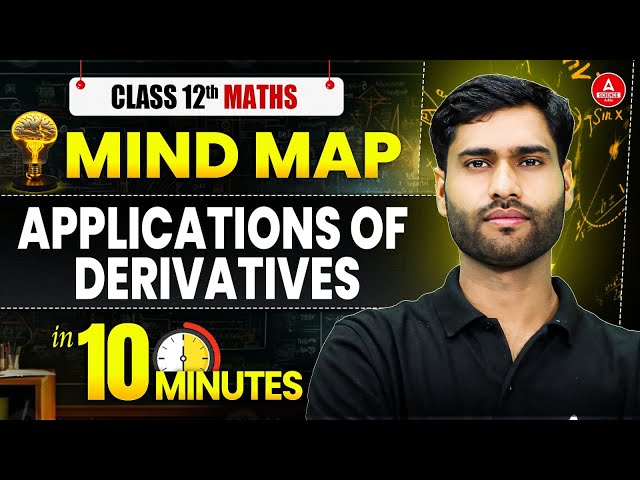Class 12 Maths | Applications of Derivatives Chapter 6 in 10 Min | Board Exam 2026 Mind Map