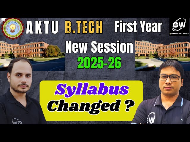 "📢 New Session 2025-26 | Updated B.Tech Syllabus Explained 🎓"