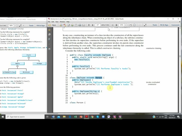 Java Inheritance Video 5 (Constructor Chaining)
