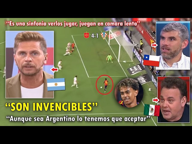 "SPAIN SCARES US" ARGENTINE AND WORLD JOURNALISTS ON THEIR KNEES BEFORE SPAIN VS CROATIA 4-1 TODAY