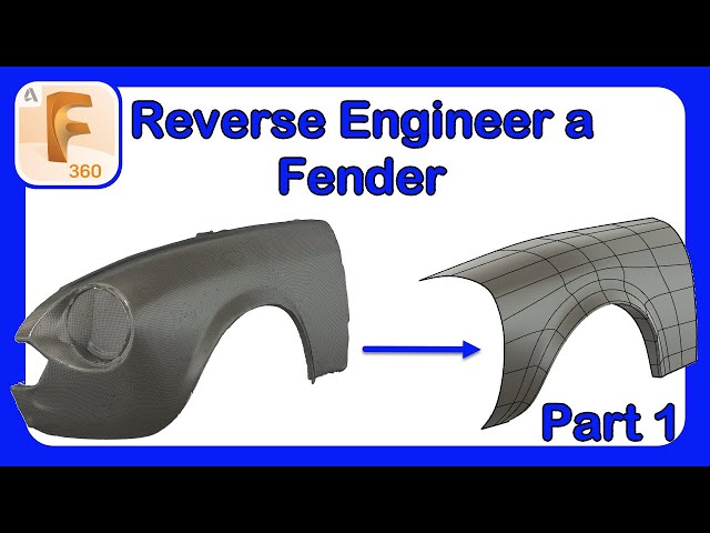 Reverse Engineer Car Parts with CAD | Fender Modeling from SCAN Data - Part 1 #Fusion360
