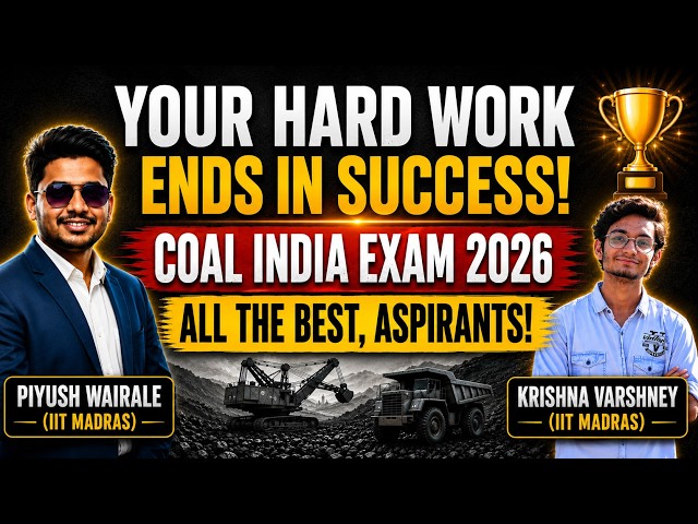 All The Very Best | Coal India MT Exam 2026