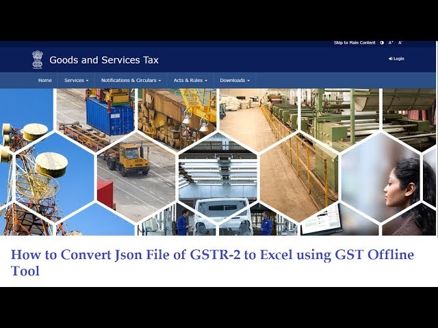 How to Convert of Json File to Excel using Latest GST Offline Tool Version 2. 1