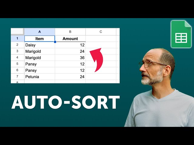 Automatically Sort New Rows in Google Sheets