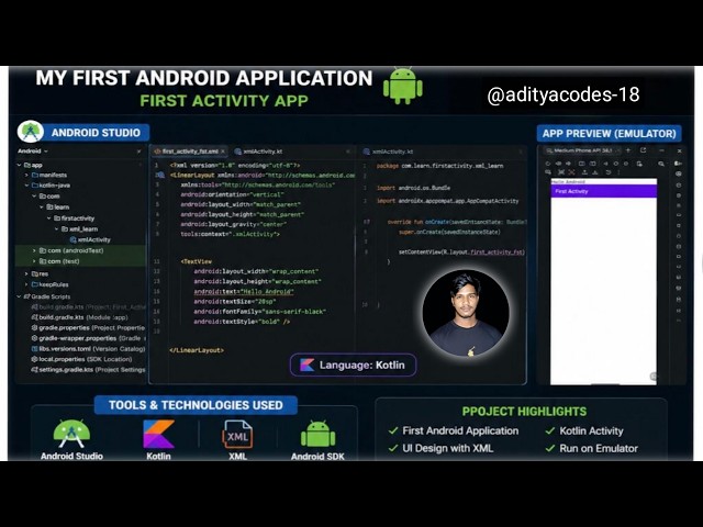 Android Development Journey Begins 🚀 | My First Android Application