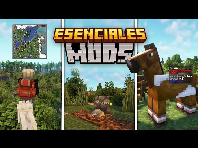 TOP 15 Mods ESENCIALES para Minecraft 1.20.1+ | JEI, Minimapa, Backpacks y Más
