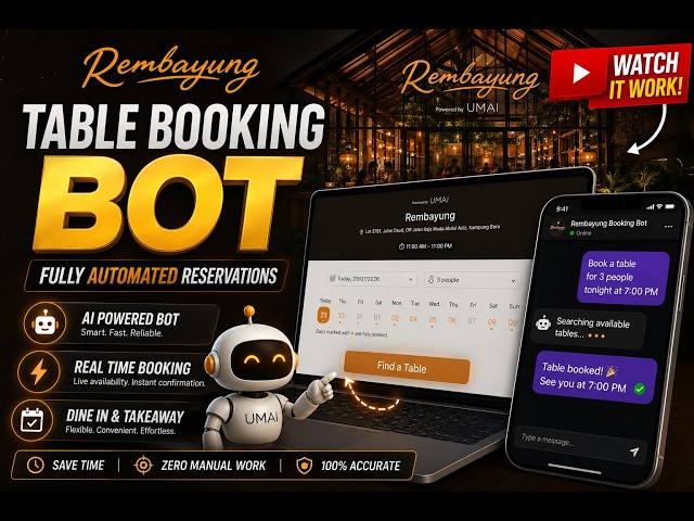 Rembayung Reservation Bot | Automatic Table Booking Bot (Python Automation)
