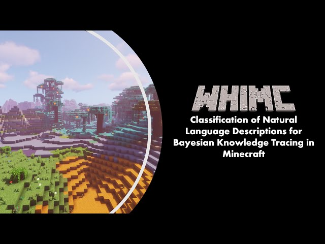 Classification of Natural Language Descriptions for BKT in Minecraft | AIED2022
