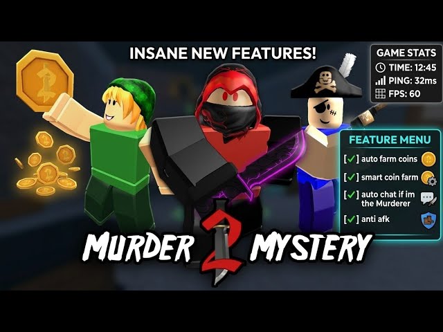 Murder Mystery 2 Script - Smarth Auto Farm Coins (Showcase only by HSZ HUB)