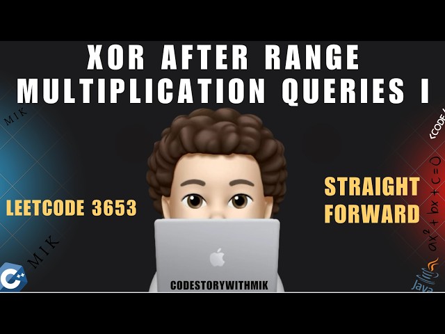 XOR After Range Multiplication Queries I | Simple Explanation | Leetcode 3653 | codestorywithMIK