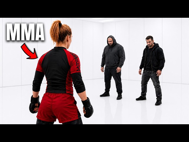Female Pro Fighter vs Multiple Attackers