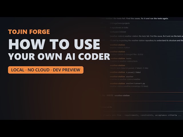How to Use Tojin Forge: Your Local AI Coding Agent (Narrated Guide)