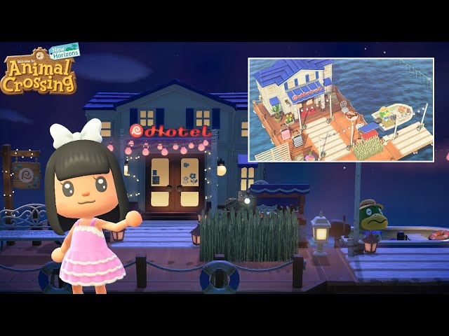NEW Hotel Entrance and Pier Decorating | ACNH 3.0 Speed Build (+channel update)