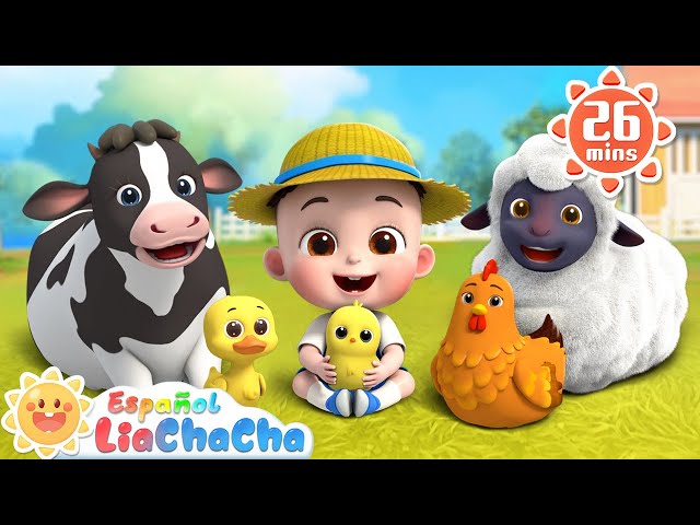 Bebé y los Animales de la Granja | Canción de Granja | LiaChaCha en Español - Canciones Infantiles