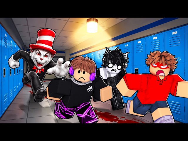 3 Idiots Try To Survive Cat In The Hat In Roblox!
