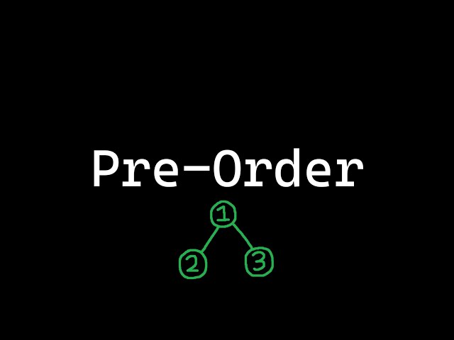 Pre-Order Tree Traversal