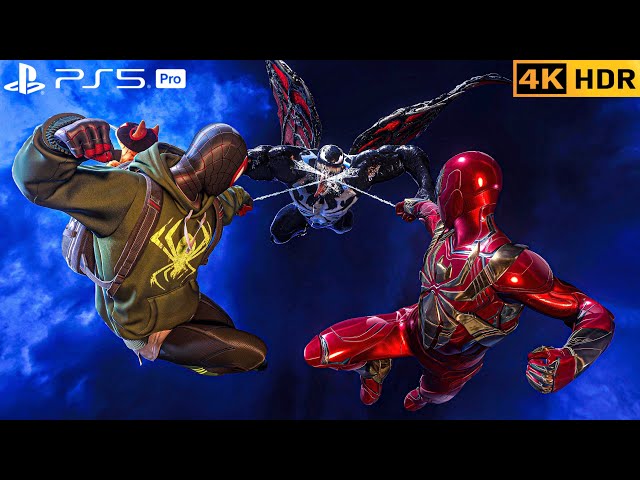 (PS5 PRO) Bodega Cat & Iron Spider vs Venom – Final Battle in | 4K HDR |