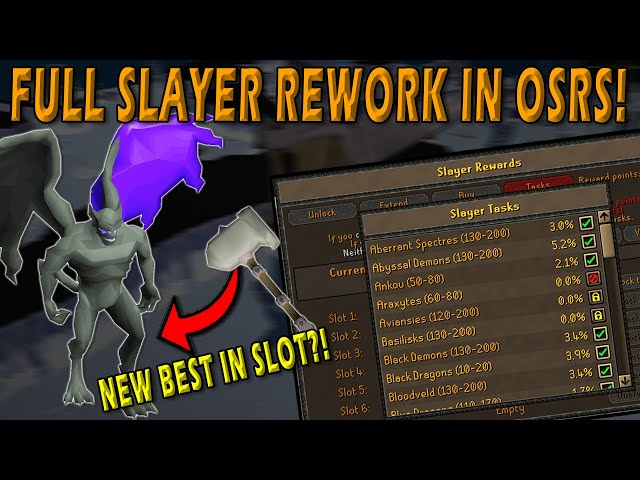 A MASSIVE Slayer Rework is Coming to Oldschool Runescape!