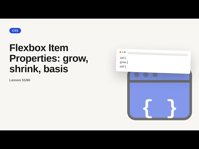 CSS Series: Flexbox Item Properties: grow, shrink, basis