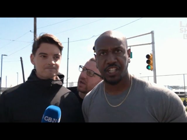 Shocking footage of deranged anti-ICE protester threatening journalist goes viral