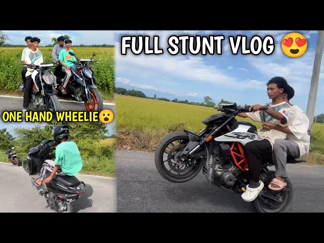 Full stunt duke 39t 🚀 wheelie ￼vlog video @DKR01B 
