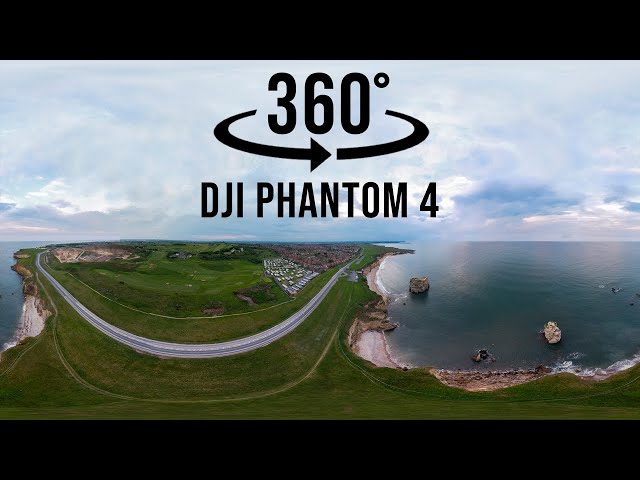 Marsden Bay and North Sea, South Shields, England - Aerial 360 Degree Photography | DJI Phantom 4