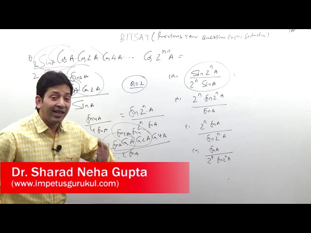 BITSAT Previous Year Question Paper Solution -3