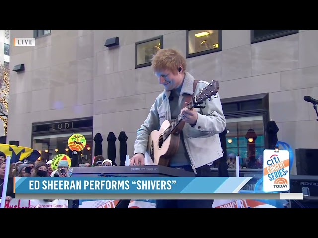 Ed Sheeran creates Shivers Live on Loop Pedal
