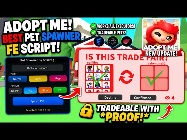 ADOPT ME SCRIPT  [TRADEABLE 🔥] OP PET SPAWNER! SPAWN NEW PETS INSTANTLY (LATEST UPDATE) PASTEBIN