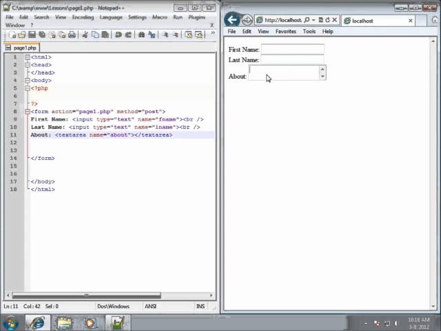 PHP Lesson 26 - Creating Forms in PHP