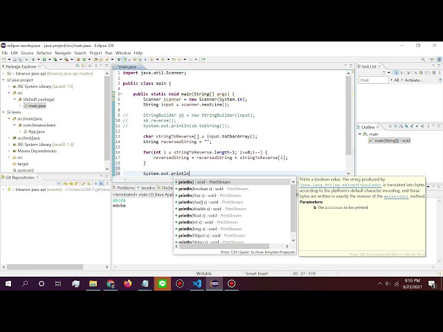 Reverse String Program in Java