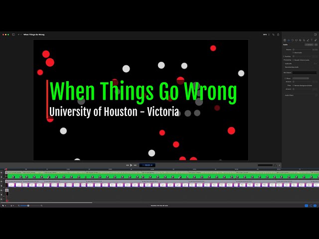 When Things Go Wrong