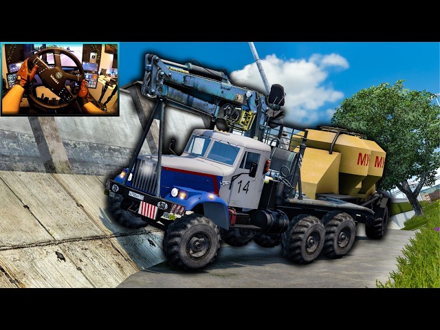 This Russian KRAZ Is UNSTOPPABLE! Off-Road Flour Tanker Delivery in Romania | ETS2