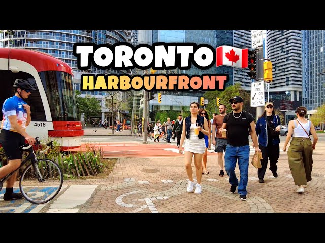 Toronto Waterfront Walking Tour 2026 | CN Tower & Harbourfront Downtown Toronto Canada 4k