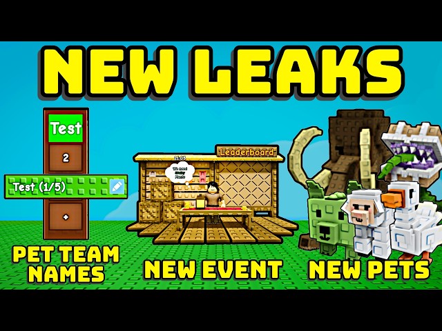 🐘 WOOLY MAMMOTH, CHEST MIMIC, PET TEAM RENAMES, AND MORE - NEW LEAKS IN GROW A GARDEN